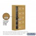 Salsbury Cell Phone Storage Locker - with Front Access Panel - 5 Door High Unit (5 Inch Deep Compartments) - 8 A Doors (7 usable) and 1 B Door - Gold - Surface Mounted - Master Keyed Locks